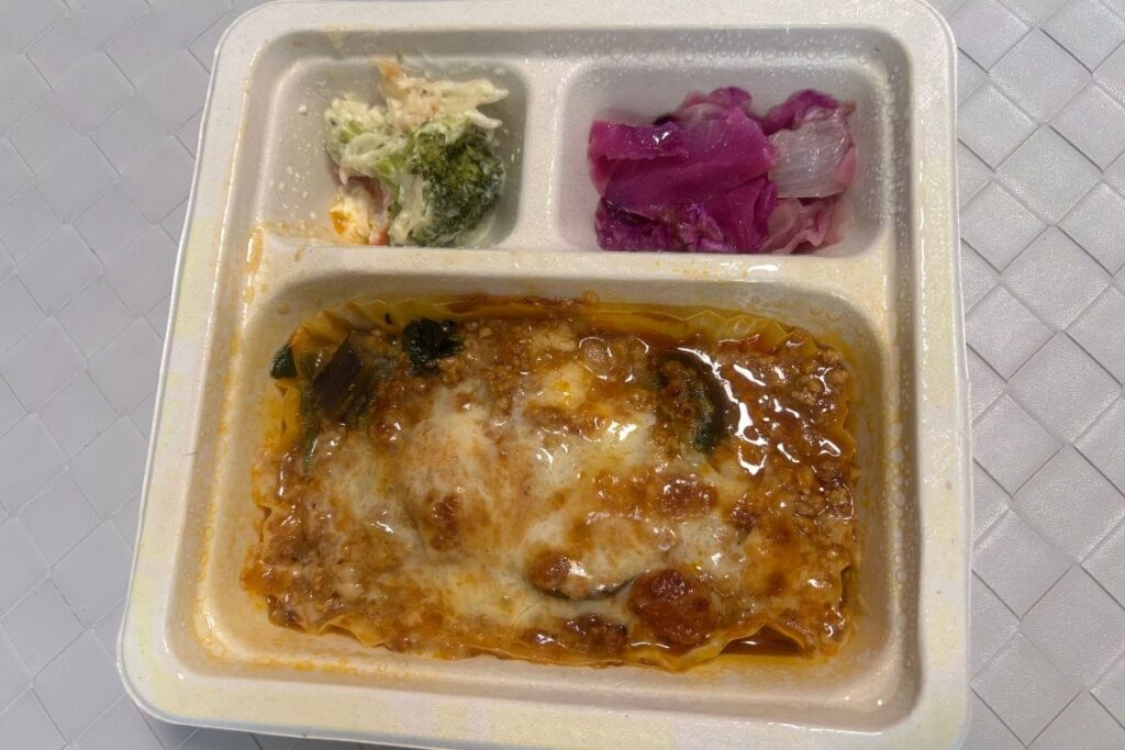 ナスとほうれん草のこんがりラザニア