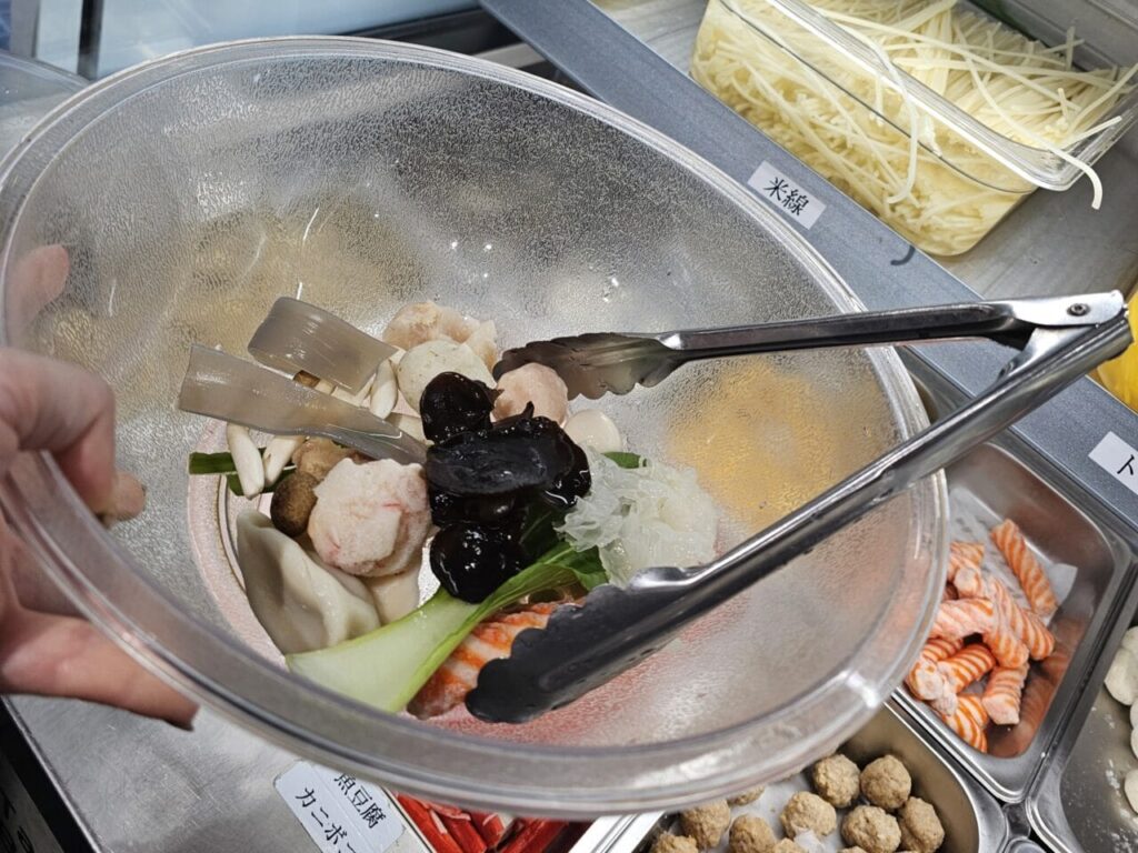 マーラータン　具材を選ぶ