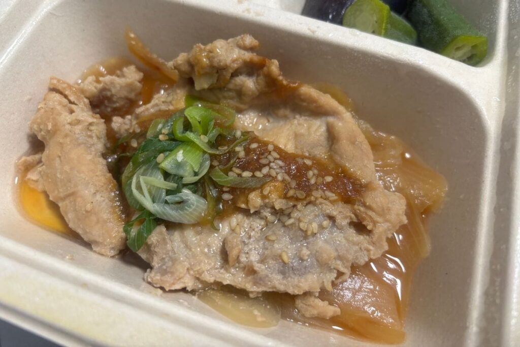 香ばし醬油の特製豚肉の生姜焼き アップ