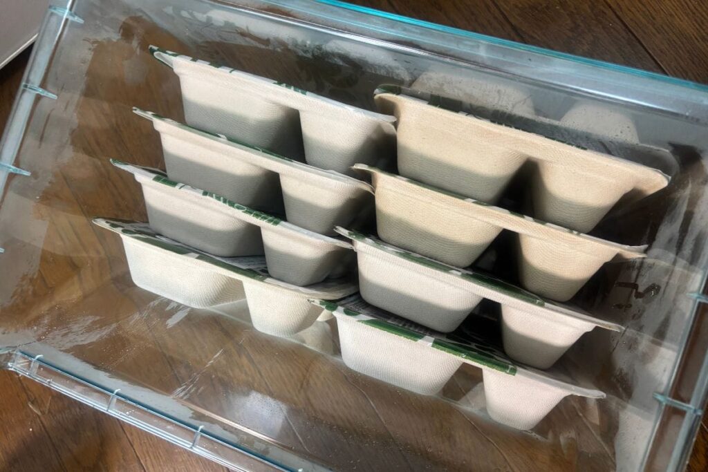 三ツ星ファームのお弁当を冷凍庫に入れたところ