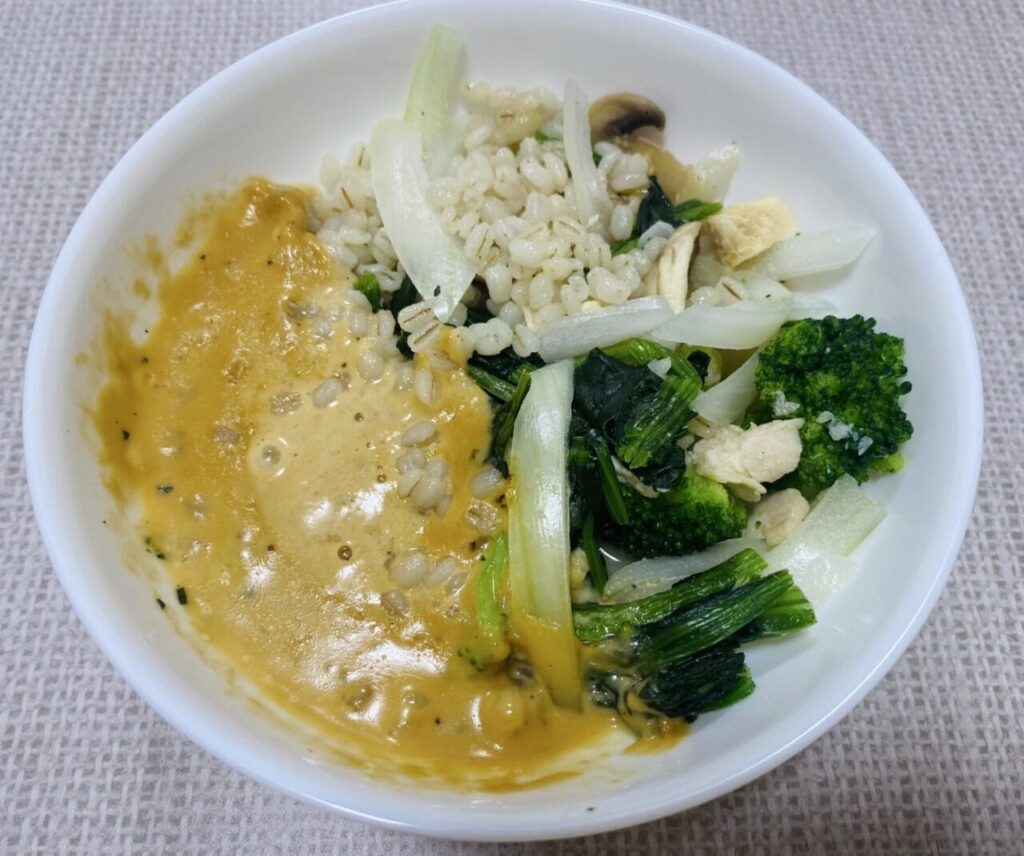 きのことほうれん草の濃厚チーズクリームリゾット 画像