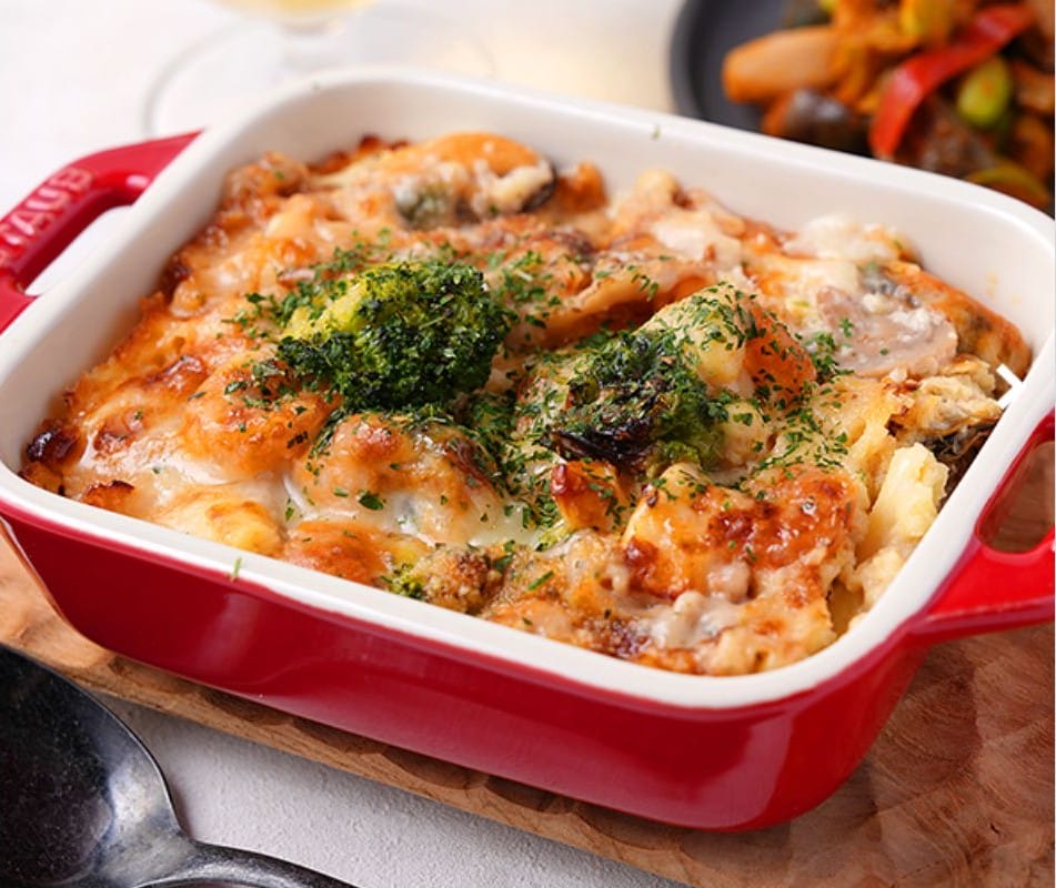 魚介だしが効いた濃厚シーフードグラタン