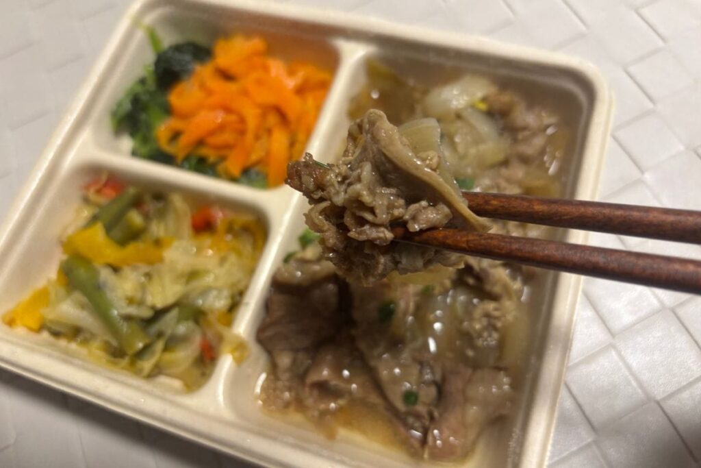 デリピックスを実際に食べた様子