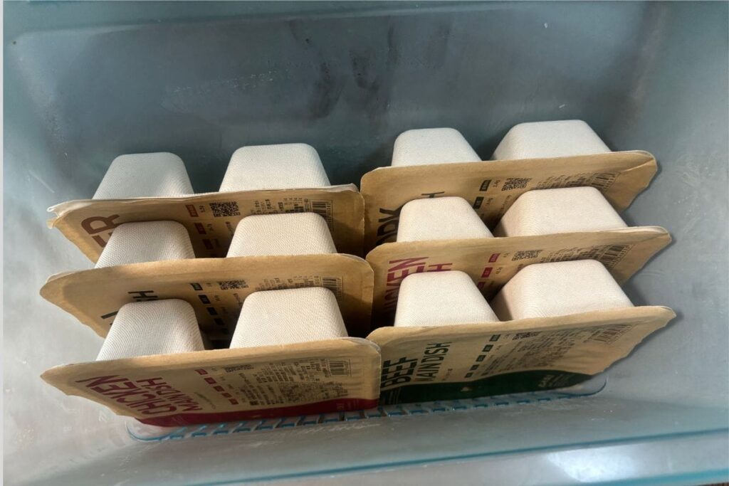 ナッシュ-冷凍庫に入れたところ