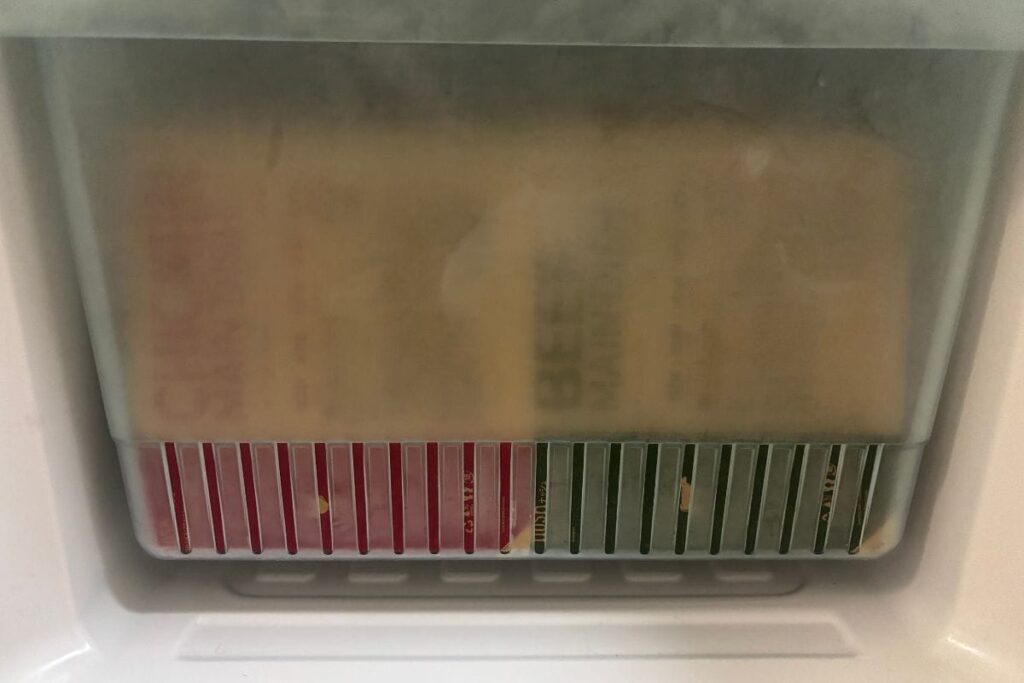 ナッシュ 冷凍庫に入れたところ