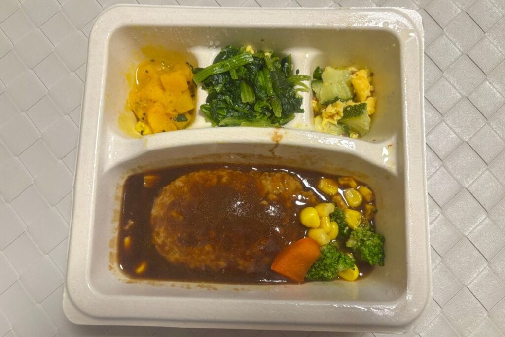 nosh-ハンバーグと彩り温野菜のデミ