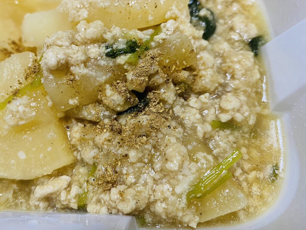 つくりおき.jp鶏そぼろ大根山椒添え写真