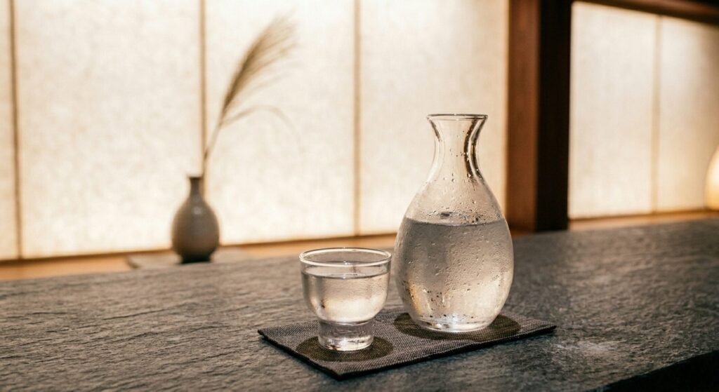 冷酒で提供される日本酒